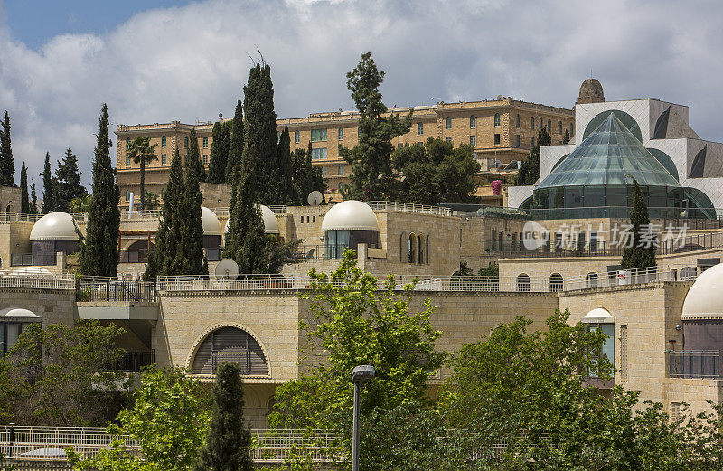 Yemin Moshe和Mishkenot Shaananim在以色列耶路撒冷居住